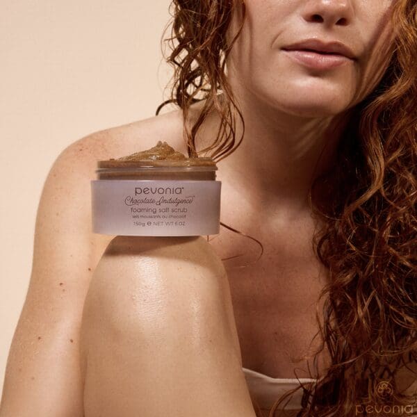 Pevonia Chocolate Indulgence Foaming Salt Scrub Face & Body - John Francis Spa