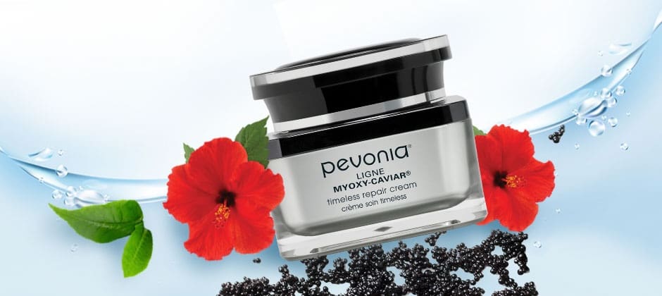 Myoxy-Caviar cream with floral accents