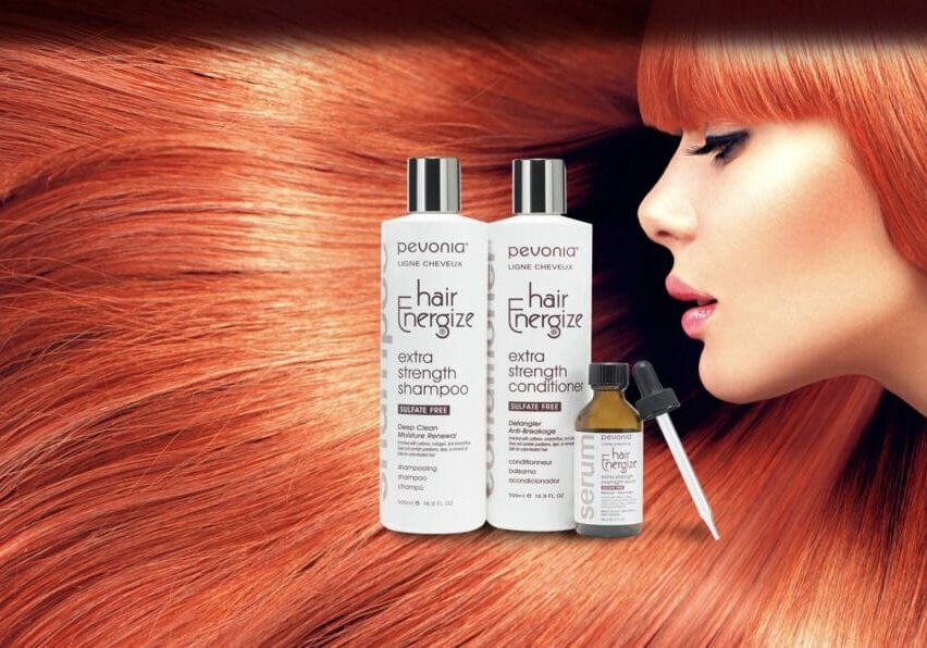 Pevonia Hair Energize Shampoo Conditioner and Overnight Serum